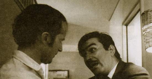 Jaime Vadell y Nelson Villagra en Tres Tristes Tigres, 1968