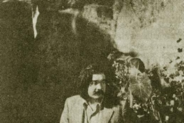 Raúl Ruiz durante el rodaje de Palomita Blanca, 1973