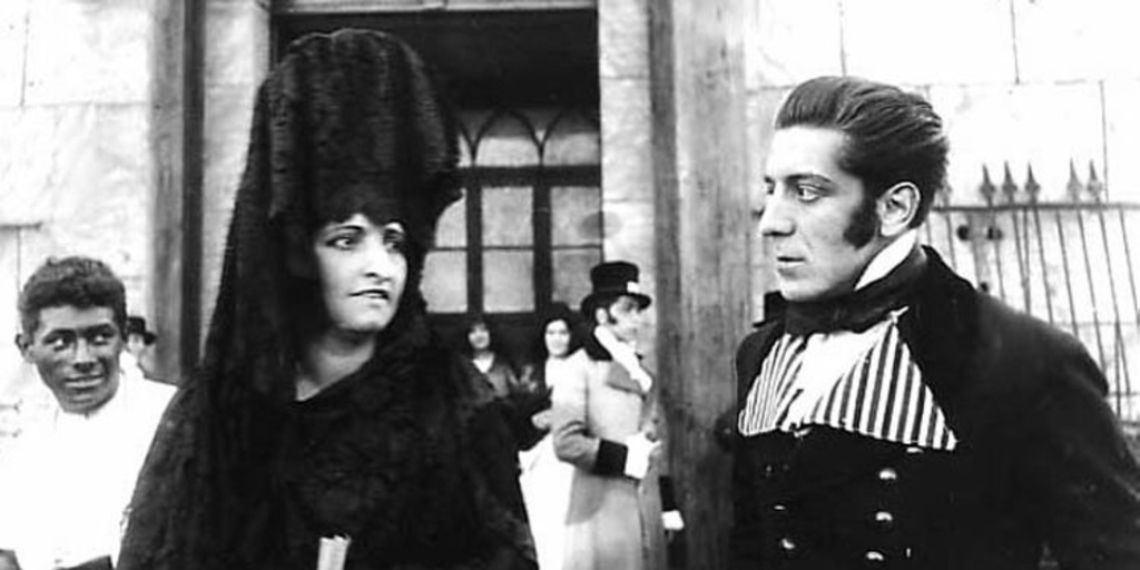 Pedro Sienna y Dolores Anzani en El Húsar de la muerte, 1925