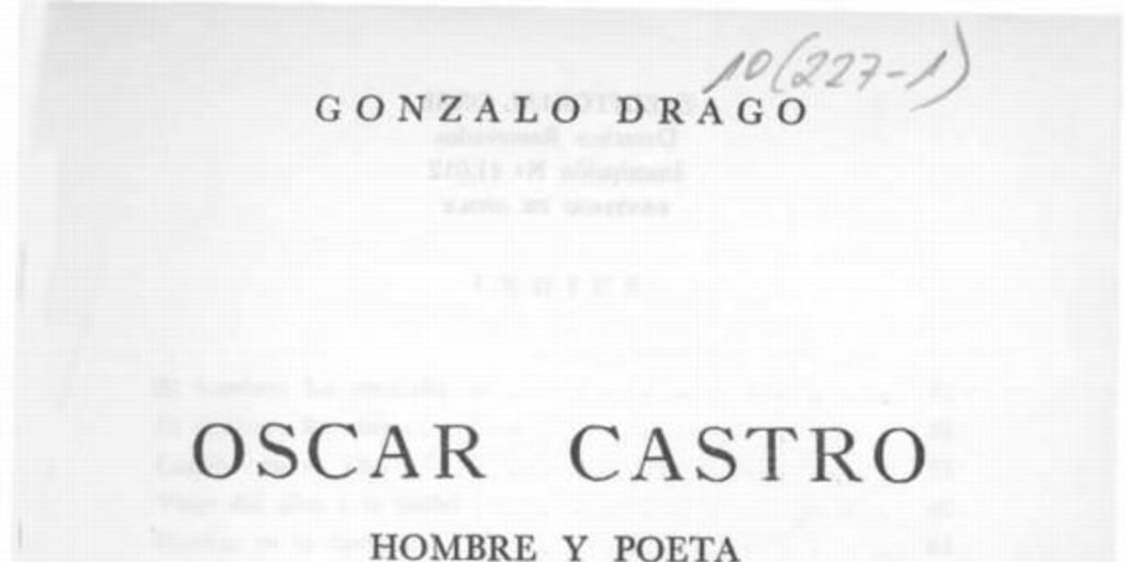 Óscar Castro: hombre y poeta. Epistolario