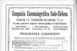 Programa Gaumont : películas de la quincena, 1915