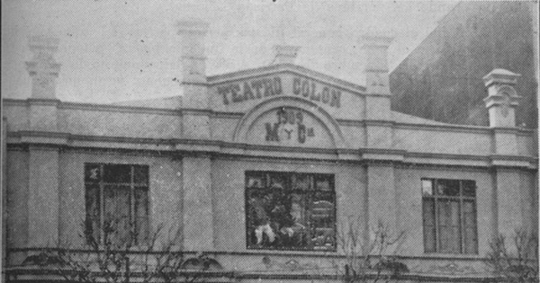 El Teatro Colón de Valparaíso en la década de 1920