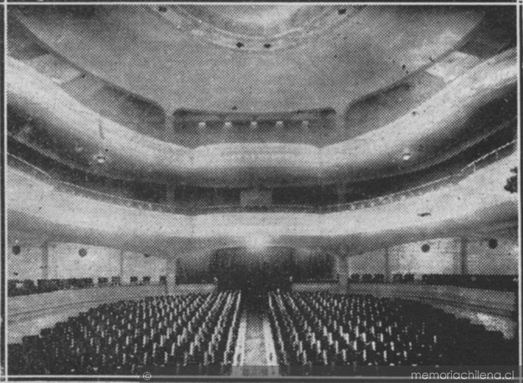 Interior del Teatro Imperio de Valparaíso, 1922