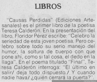 Libros: Causas Perdidas