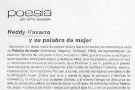 Heddy Navarro y su palabra de mujer