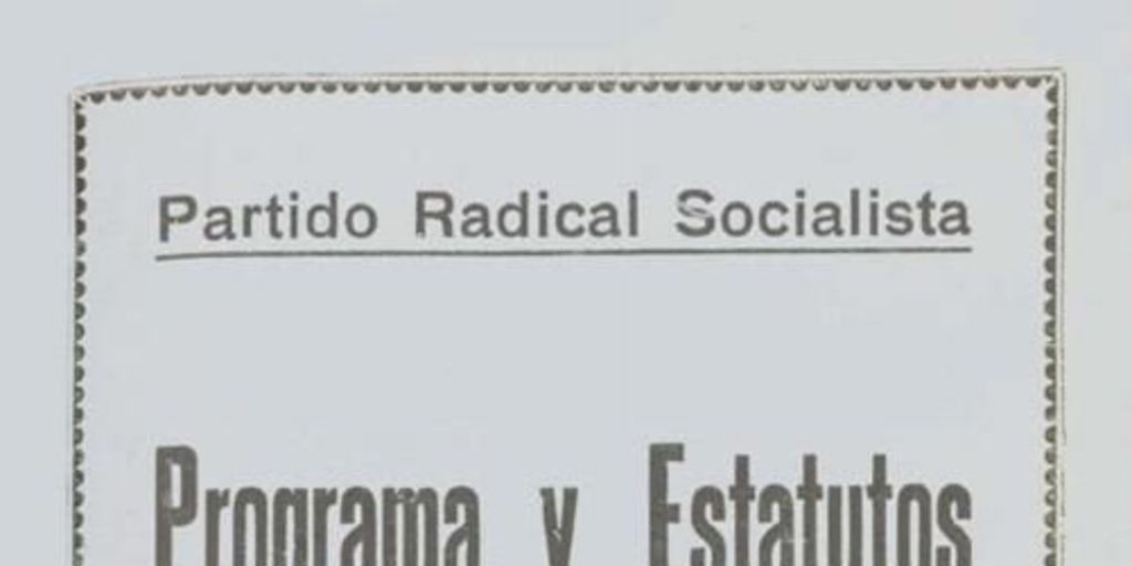 Programa y estatutos : aprobados en su congreso de 1935 y con modificaciones introducidas por el Consejo Ejecutivo Nacional en 19 de mayo de 1943