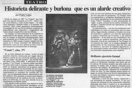 Historieta delirante y burlona que es un alarde creativo