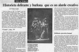 Historieta delirante y burlona que es un alarde creativo