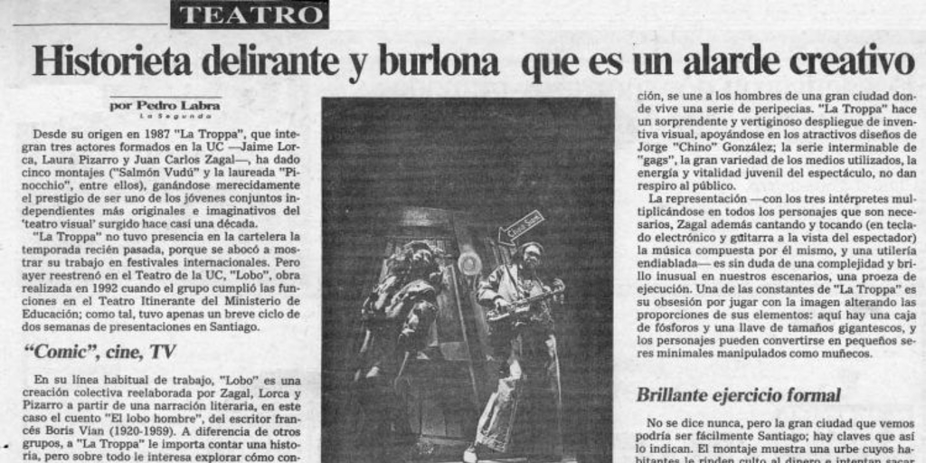 Historieta delirante y burlona que es un alarde creativo