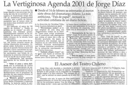 La Vertiginosa agenda 2001 de Jorge Díaz