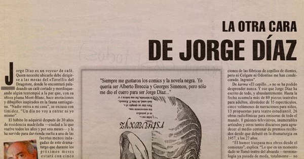 La otra cara de Jorge Díaz