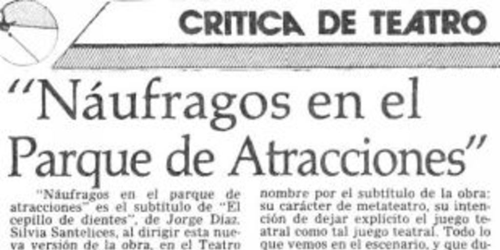 Náufragos en el parque de atracciones