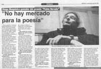 No hay mercado para la poesía