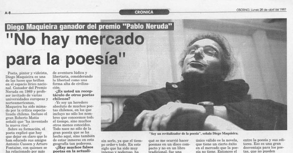 No hay mercado para la poesía