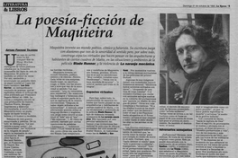 La poesía-ficción de Maquieira