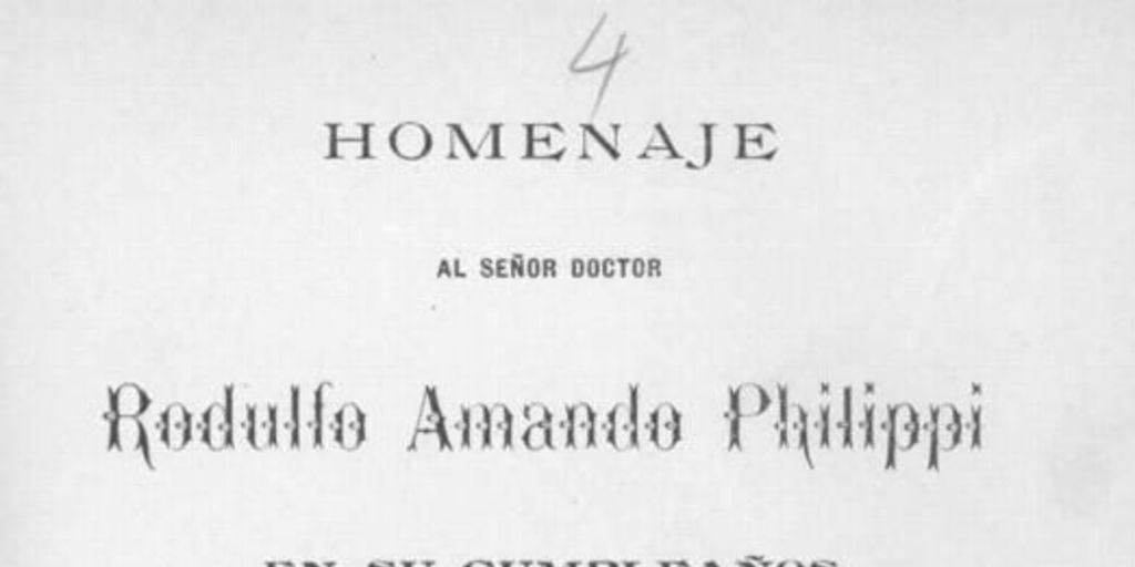 Homenaje al señor doctor Rodulfo Amando Philippi en su cumpleaños : 1808-1898