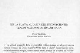 En la playa nudista del inconsciente, Versos robados de Óscar Hahn