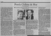 Poesía chilena de hoy