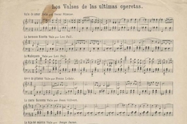 Los valses de las últimas operetas