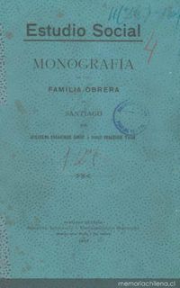 Monografía de una familia obrera de Santiago