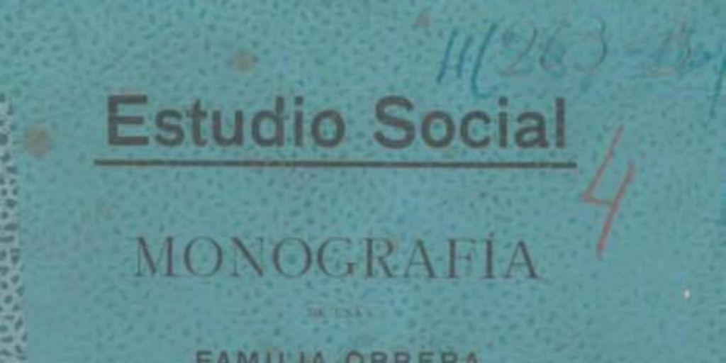 Monografía de una familia obrera de Santiago