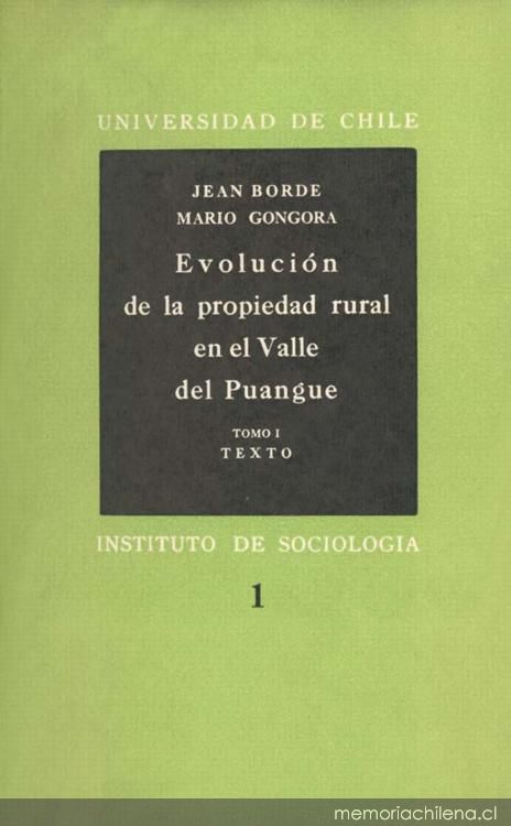 Evolución de la propiedad rural en el Valle de Puangue