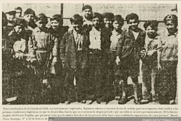 Niños trabajadores de Cristalería Chile, 1941