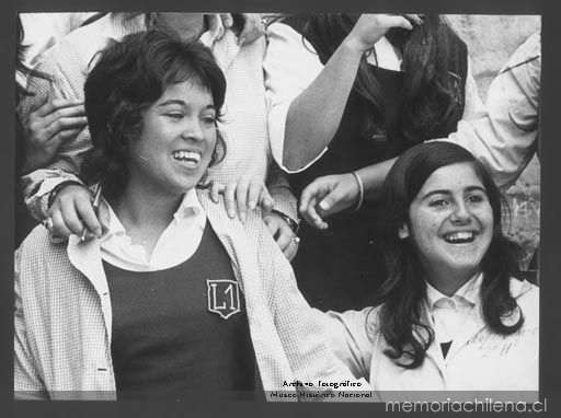 Estudiantes del Liceo N° 1 de Niñas, 1978