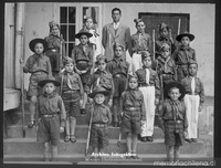 Brigada "Arturo Prat", con su Comandante, Instituto del Puerto, San Antonio, 1952