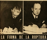 La firma de la ruptura