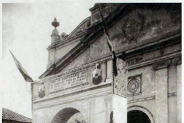 Fachada de la iglesia de la Recoleta Franciscana, 1926