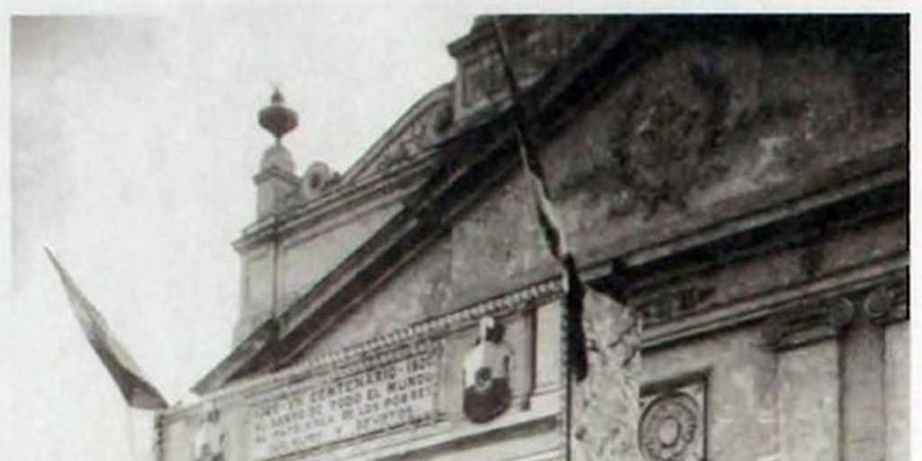 Fachada de la iglesia de la Recoleta Franciscana, 1926