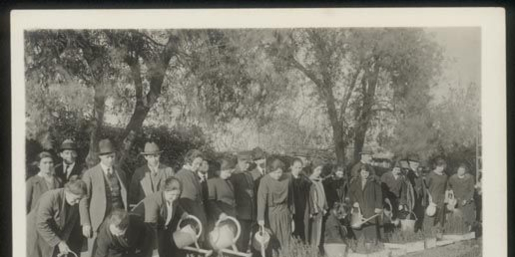 Alumnos de curso agrícola, Rengo, ca. 1935