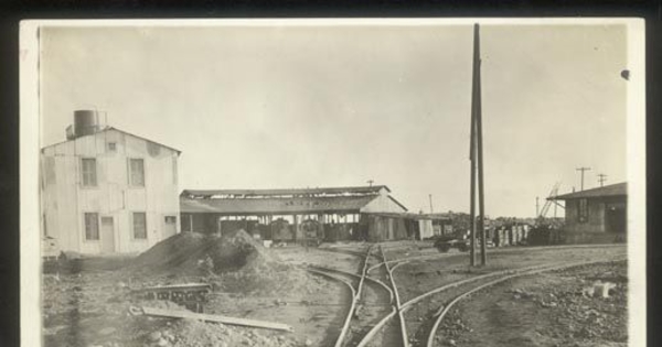 Estación de trenes El Teniente, Rancagua, ca. 1920