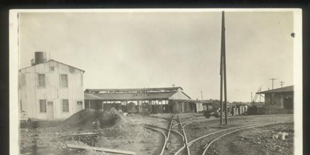 Estación de trenes El Teniente, Rancagua, ca. 1920