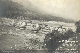 Puente Cachapoal, agosto de 1918