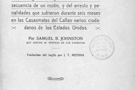 Cartas escritas durante una residencia de tres años en Chile, en las que se cuentan los hechos más culminantes de las luchas de la revolución  en aquel país : con un interesante relato