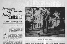 Intimidad e interiores del Palacio Cousiño
