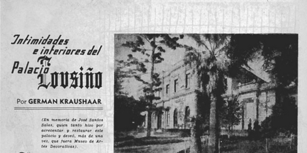 Intimidad e interiores del Palacio Cousiño