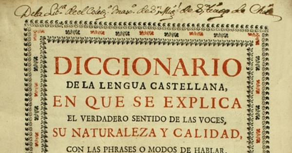 Diccionario de la lengua castellana