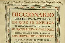 Diccionario de la lengua castellana