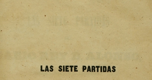 Las siete partidas