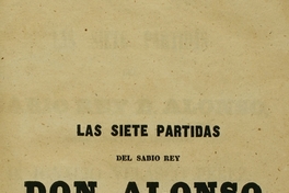 Las siete partidas