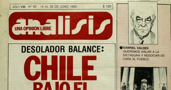 Análisis: año 8, no.95-122, junio a diciembre de 1985