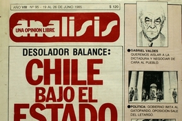 Análisis: año 8, no.95-122, junio a diciembre de 1985