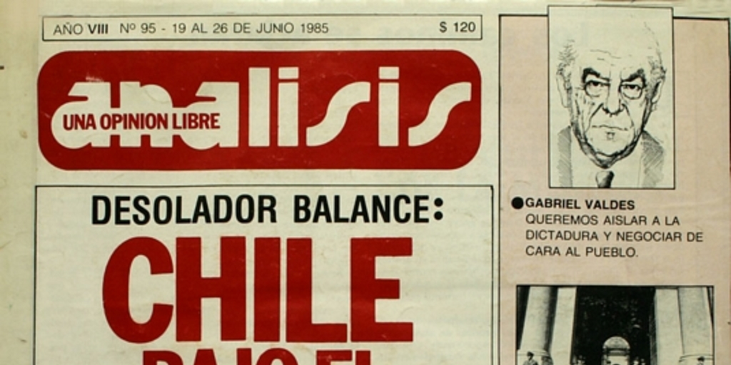 Análisis: año 8, no.95-122, junio a diciembre de 1985