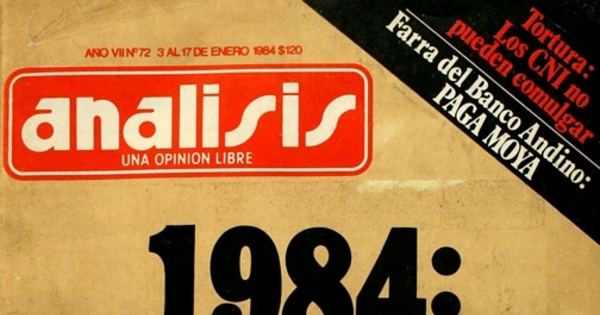 Análisis: n° 72-80, enero-abril de 1984