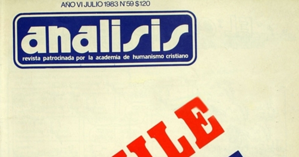 Análisis: año 6, n° 59-65, julio-septiembre de 1983