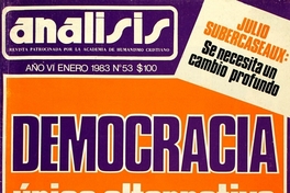 Análisis: año 6, n° 53-58, enero-junio de 1983