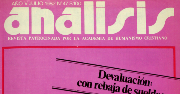 Análisis: n° 47-52, julio-diciembre de 1982